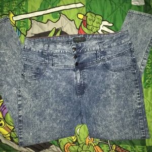 Forever 21 size 16 High Waist Acid Washed Skinny